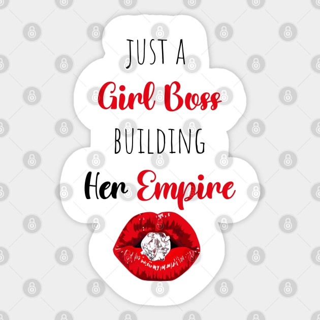 Just A Girl Boss Building Her Empire Sticker by Schioto